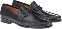 Ferragamo Grandioso 2 Mens Black Leather Slip On Moccasins Shoe 753156