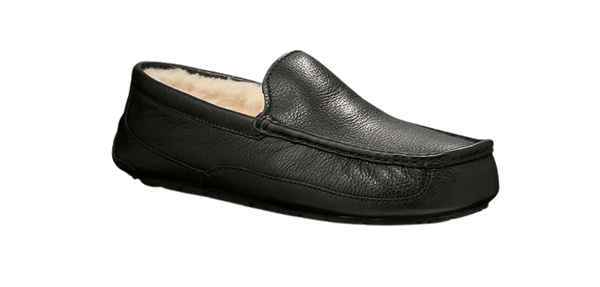 Uggs Ascot Black Leather Clog